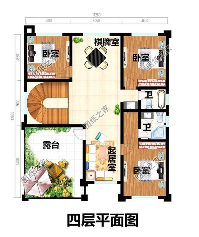 漂亮的房子百里挑一四層歐式別墅效果圖，滿足你對(duì)奢華的概念