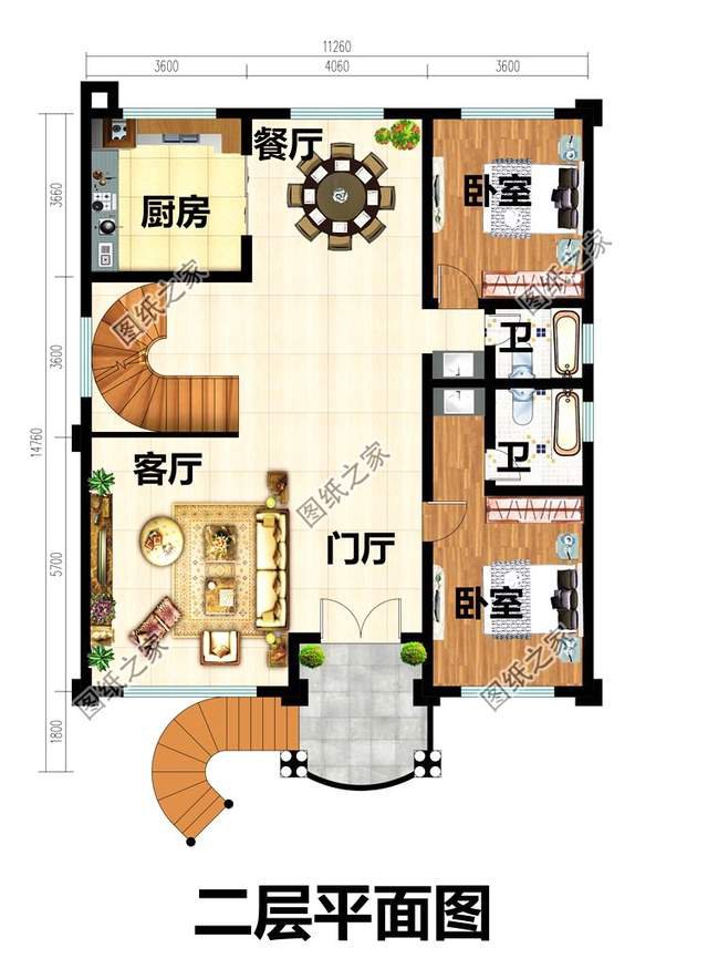 漂亮的房子百里挑一四層歐式別墅效果圖，滿足你對(duì)奢華的概念