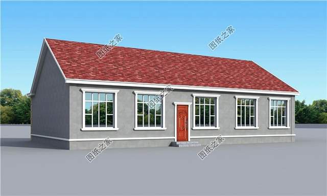 農(nóng)村五間一層房屋設(shè)計(jì)圖，室內(nèi)布局安排得妥妥的，真是不錯(cuò)