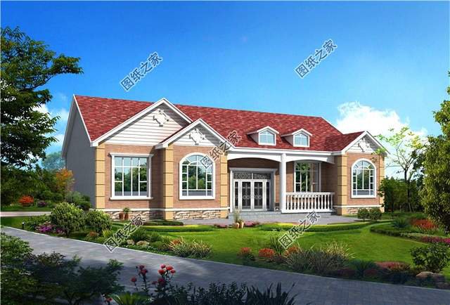 農(nóng)村五間一層房屋設(shè)計(jì)圖，室內(nèi)布局安排得妥妥的，真是不錯(cuò)