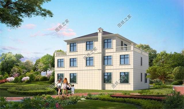 200平左右質(zhì)感十足的新農(nóng)村三層別墅設(shè)計圖，富貴之氣迎面而來