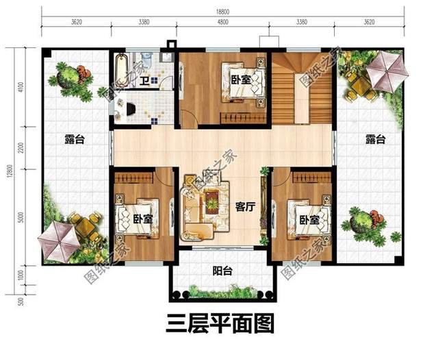200平左右質(zhì)感十足的新農(nóng)村三層別墅設(shè)計圖，富貴之氣迎面而來
