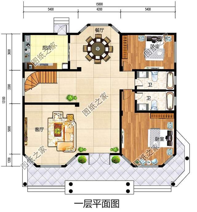 200平左右質(zhì)感十足的新農(nóng)村三層別墅設(shè)計圖，富貴之氣迎面而來