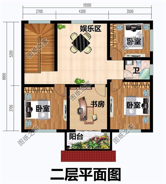 戶型對稱的農(nóng)村二層樓房設(shè)計圖，里面有一款絕對是你的選擇