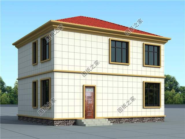 戶型對稱的農(nóng)村二層樓房設(shè)計圖，里面有一款絕對是你的選擇