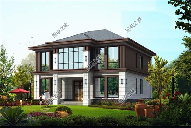 戶型對稱的農(nóng)村二層樓房設(shè)計圖，里面有一款絕對是你的選擇