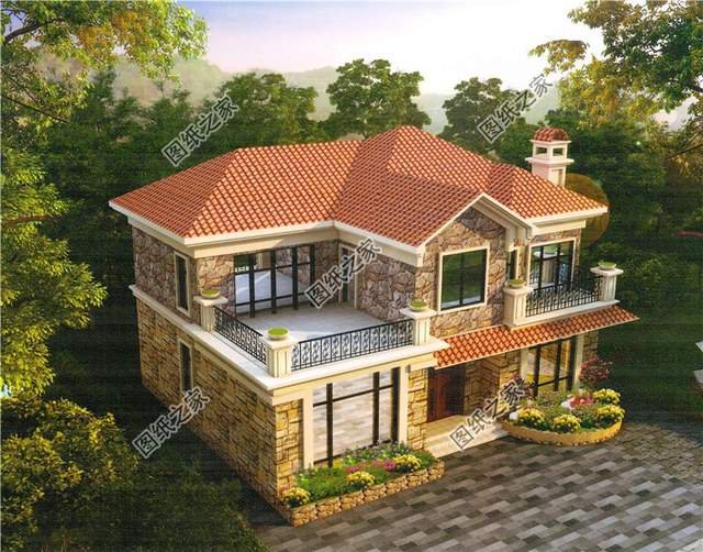 三款帶煙囪的二層鄉(xiāng)村別墅設(shè)計圖紙，給你不一樣的農(nóng)家生活