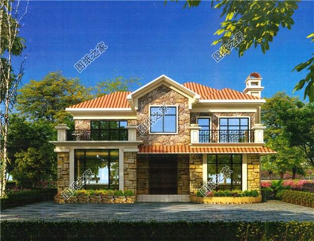 三款帶煙囪的二層鄉(xiāng)村別墅設(shè)計圖紙，給你不一樣的農(nóng)家生活