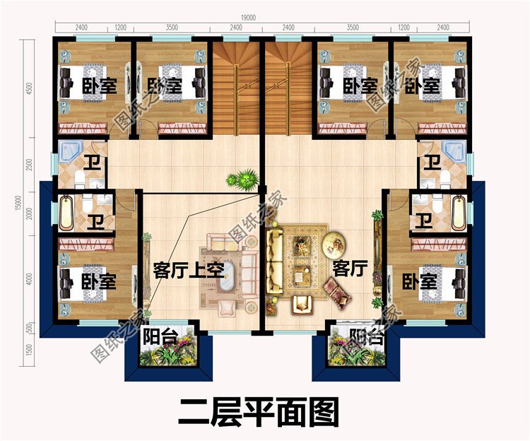 最新兄弟簡歐雙拼別墅