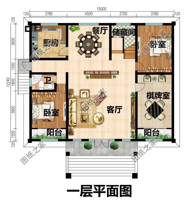 農(nóng)村二層小樓的設(shè)計(jì)圖紙