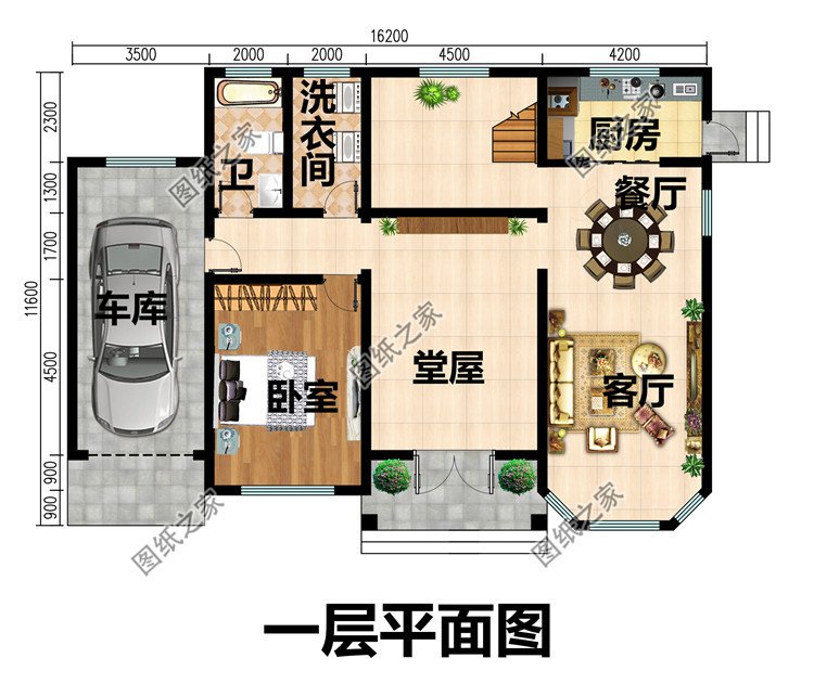 二層農(nóng)村小別墅設(shè)計(jì)圖