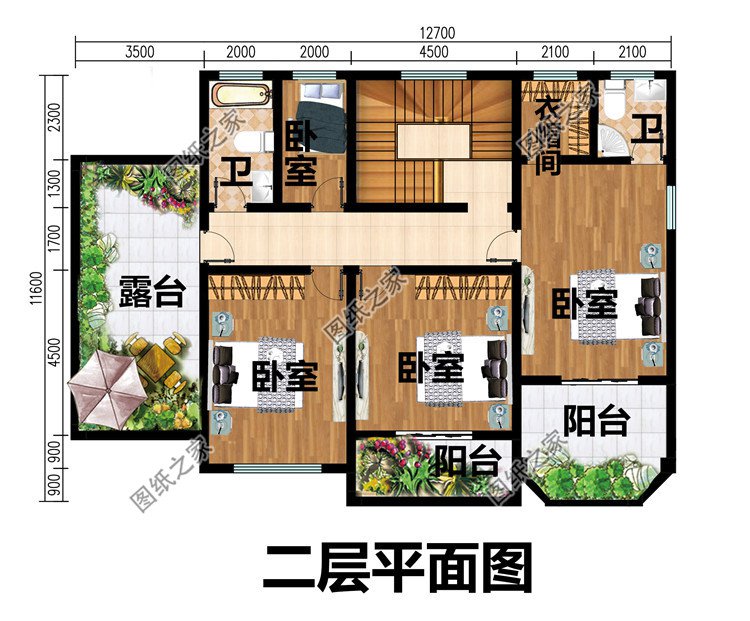 二層農(nóng)村小別墅設(shè)計(jì)圖