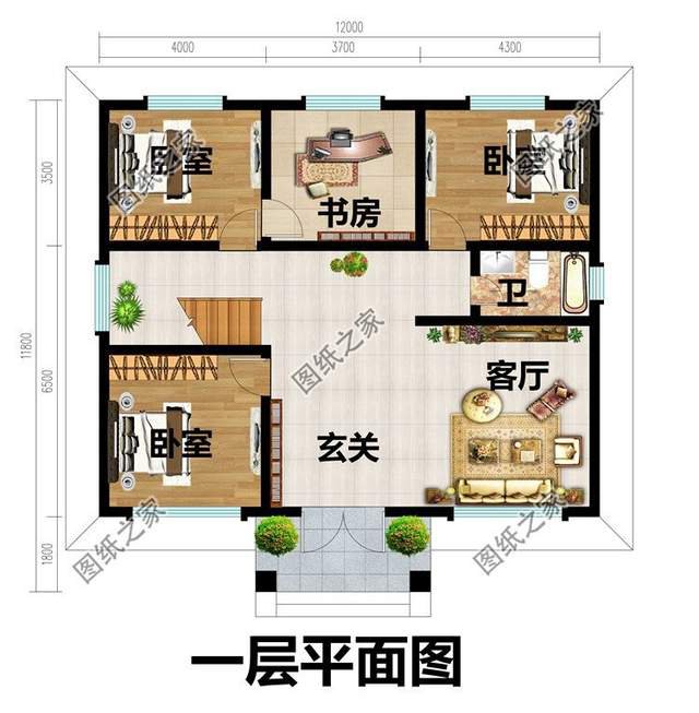 10乘12米房屋，悠閑生活建房就該這樣建