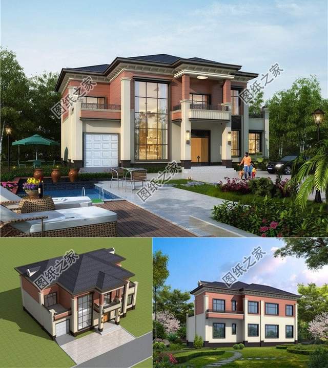 帶露臺的框架結(jié)構(gòu)別墅，悠閑愜意的舒適，這才是生活啊