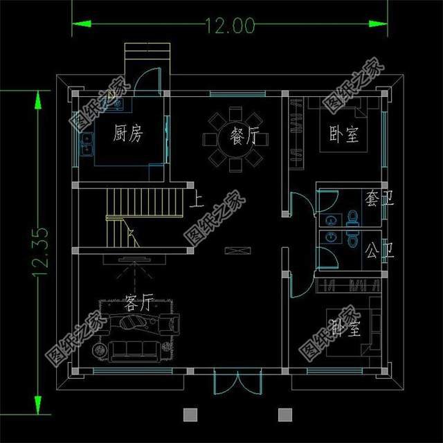 對(duì)稱設(shè)計(jì)二層別墅，講究的外觀，對(duì)稱的愜意