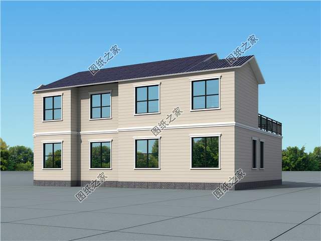 農(nóng)村別墅帶露臺(tái)和車(chē)庫(kù)，便捷生活就是方便自己