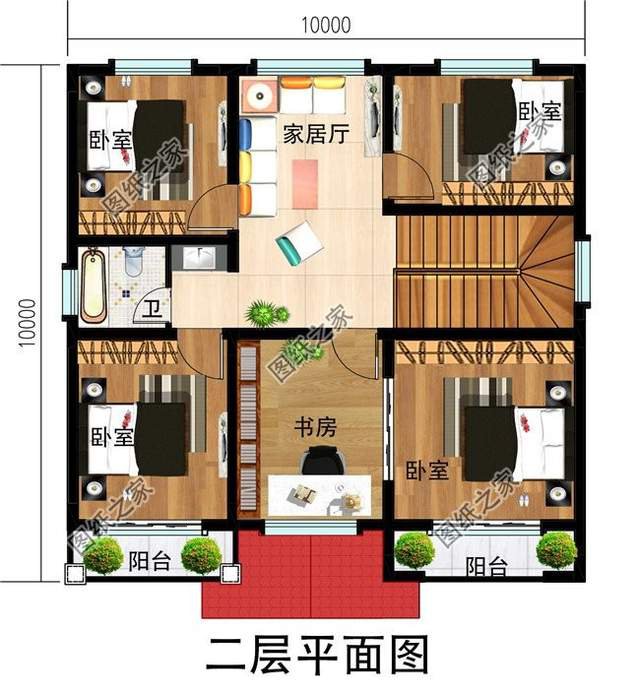 一百平左右的別墅，精巧又美觀，舒適又愜意