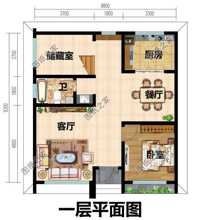 90平米宅基地設(shè)計圖，小巧玲瓏惹人愛