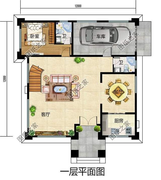 建三層半樓房設(shè)計(jì)圖，高屋建瓴地倚天的大氣生活