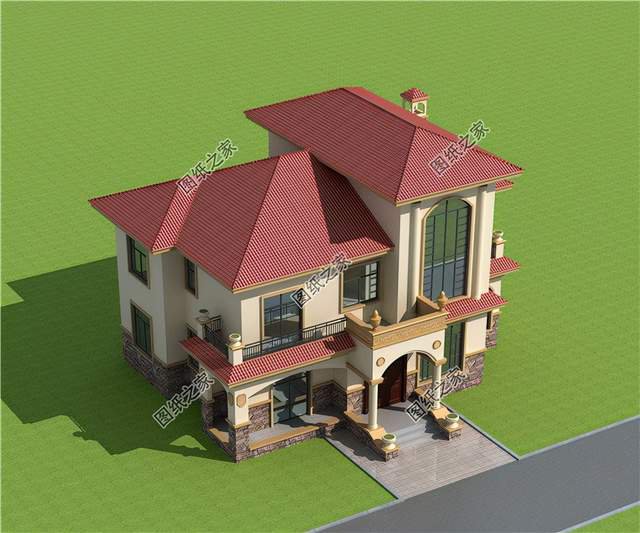 農(nóng)村二層別墅挑空客廳戶型，視野寬闊大氣，物超所值的美觀