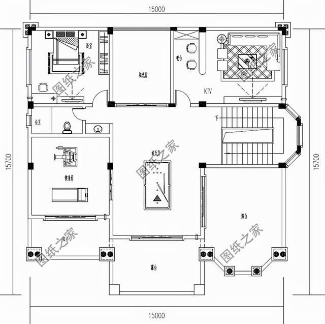 四層歐式豪華大型別墅設(shè)計(jì)，家族百年傳承的大氣基石