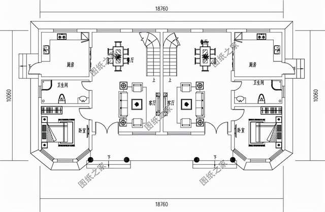 兩層雙拼別墅，小家獨(dú)一統(tǒng)，大家合不離
