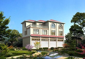 一層商鋪門面，二、三層住宅的自建房設(shè)計(jì)圖紙及外觀