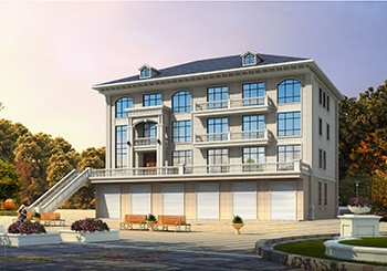 一二層商業(yè)門(mén)面，三四層住宅的自建房設(shè)計(jì)圖紙