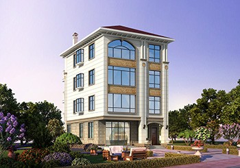 小戶型四層帶商鋪自建樓房設(shè)計圖紙，小開間