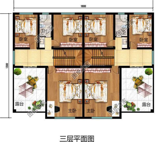 帶露臺的雙拼自建房，悠閑生活喜津津，兄弟齊心日子欣