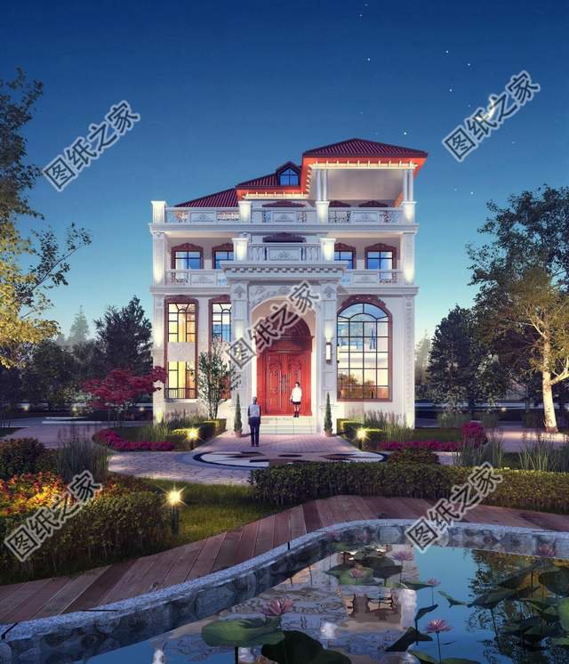 四層復式別墅設計圖，大氣外觀振人心，安逸生活有保障