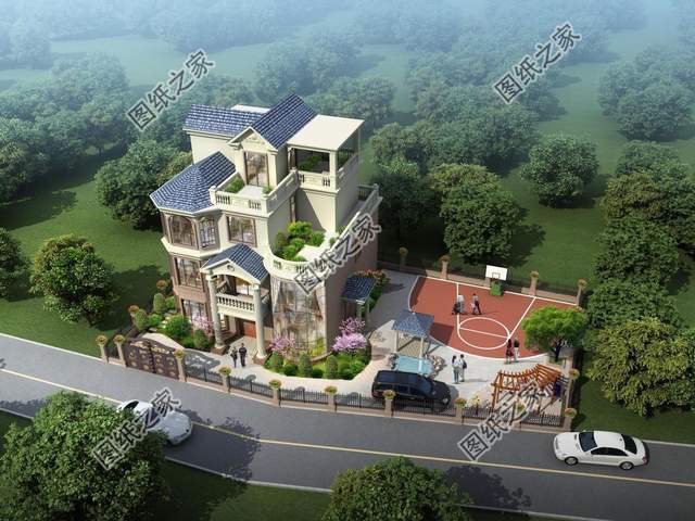 四層復式別墅設計圖，大氣外觀振人心，安逸生活有保障