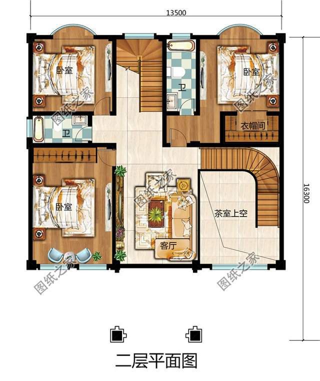 四層復式別墅設計圖，大氣外觀振人心，安逸生活有保障