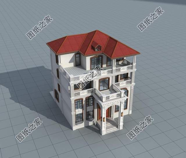 四層復式別墅設計圖，大氣外觀振人心，安逸生活有保障