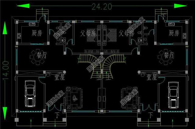 帶車庫的雙拼別墅，出入方便保安全，大氣優(yōu)雅還長面兒