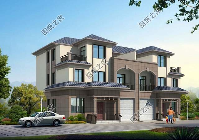 帶車庫的雙拼別墅，出入方便保安全，大氣優(yōu)雅還長面兒