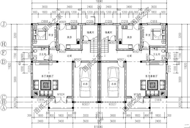 帶車庫的雙拼別墅，出入方便保安全，大氣優(yōu)雅還長面兒