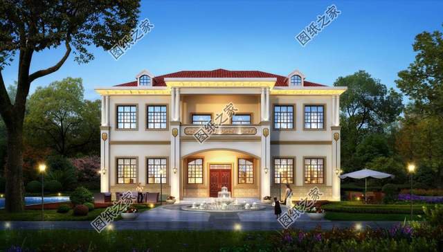 農(nóng)村簡單的二層歐式設(shè)計圖，優(yōu)雅唯美同時有，大氣美觀愜意存