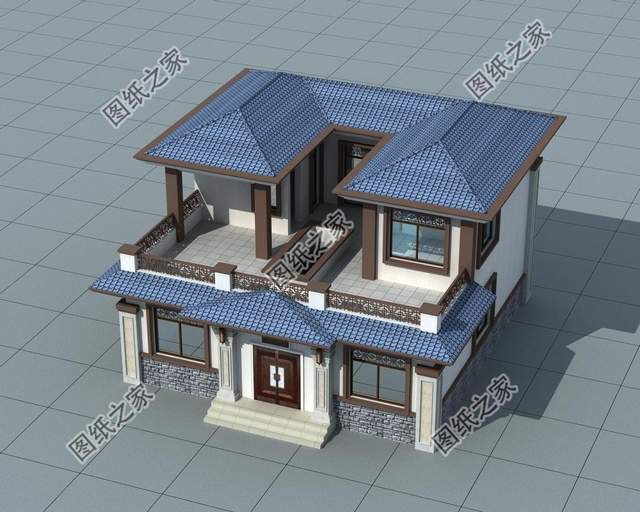 小型四合院，四面合圍方得正，空庭靈鳥綠翠興