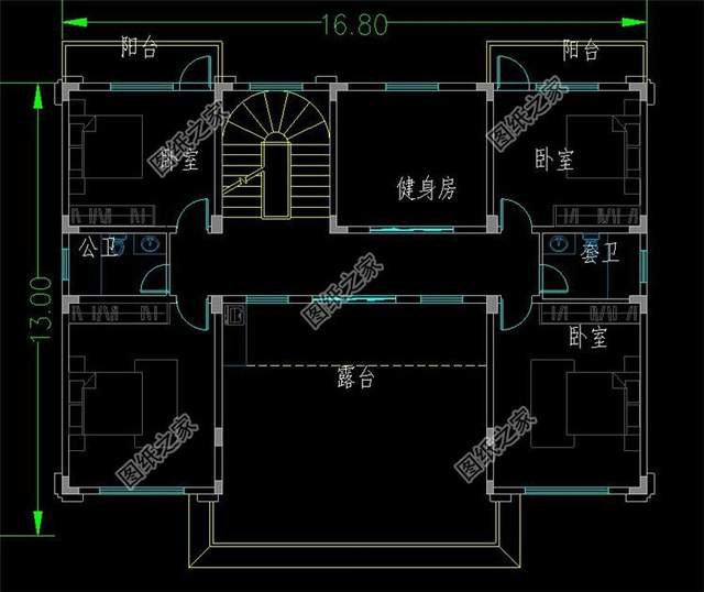 對稱設(shè)計三層別墅，看上去就覺得賞心悅目