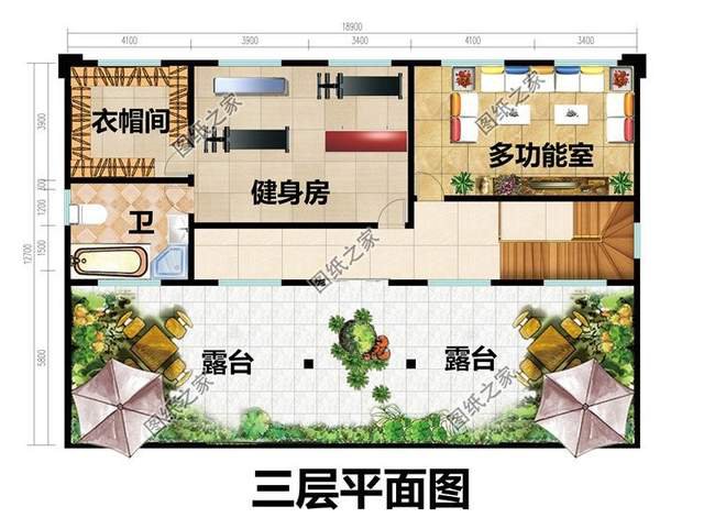 對稱設(shè)計三層別墅，看上去就覺得賞心悅目