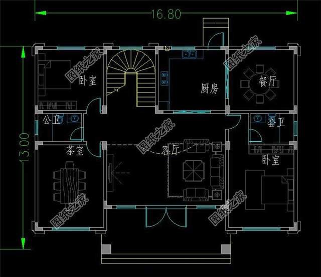對稱設(shè)計三層別墅，看上去就覺得賞心悅目