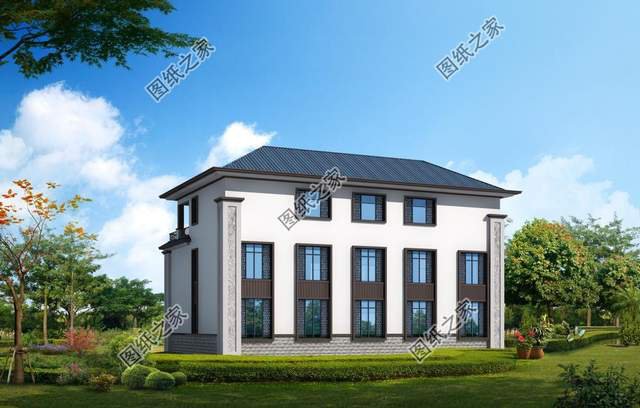 對稱設(shè)計三層別墅，看上去就覺得賞心悅目