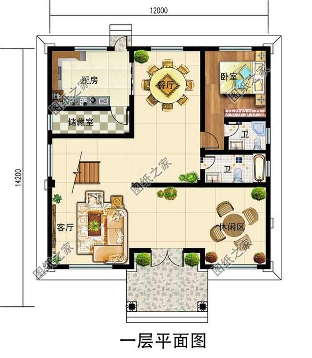 坡屋頂三層別墅，造型更豐富，冬暖夏涼好幫手
