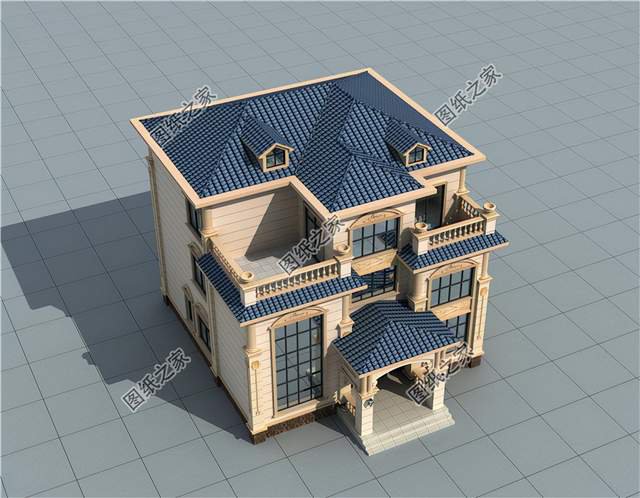 坡屋頂三層別墅，造型更豐富，冬暖夏涼好幫手