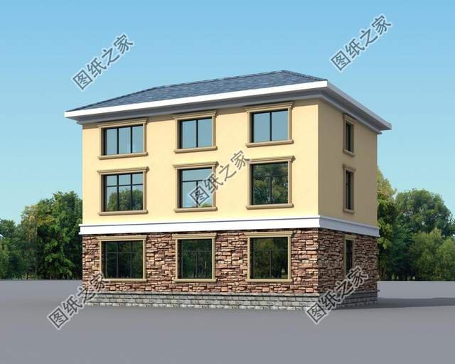 文化石裝飾的三層別墅，健康環(huán)保還耐磨，美觀實(shí)用還大氣