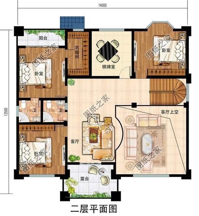 左右對(duì)稱的美，三層別墅的大氣舒適實(shí)用