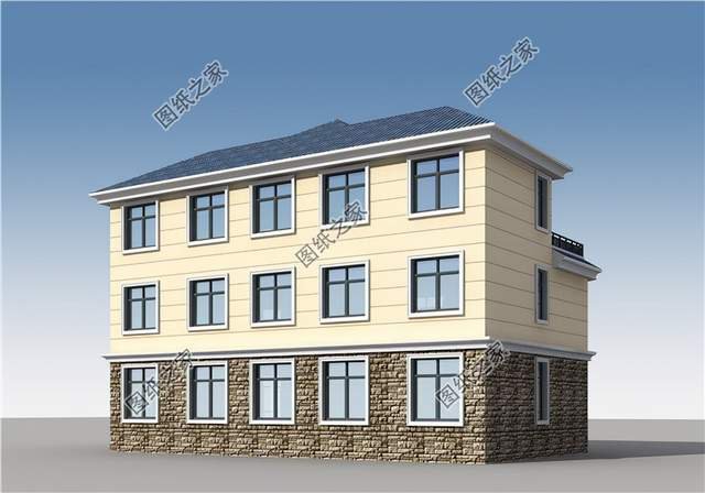 帶仿石瓷磚的雙拼，美觀安全，環(huán)保親民