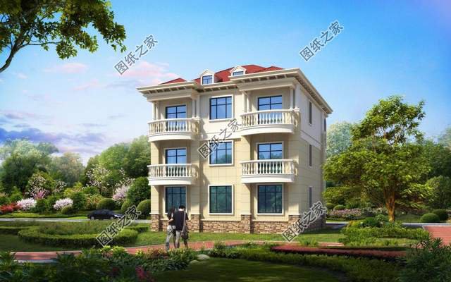 帶仿石瓷磚的三層，大方安全更美麗，環(huán)保大氣又優(yōu)雅