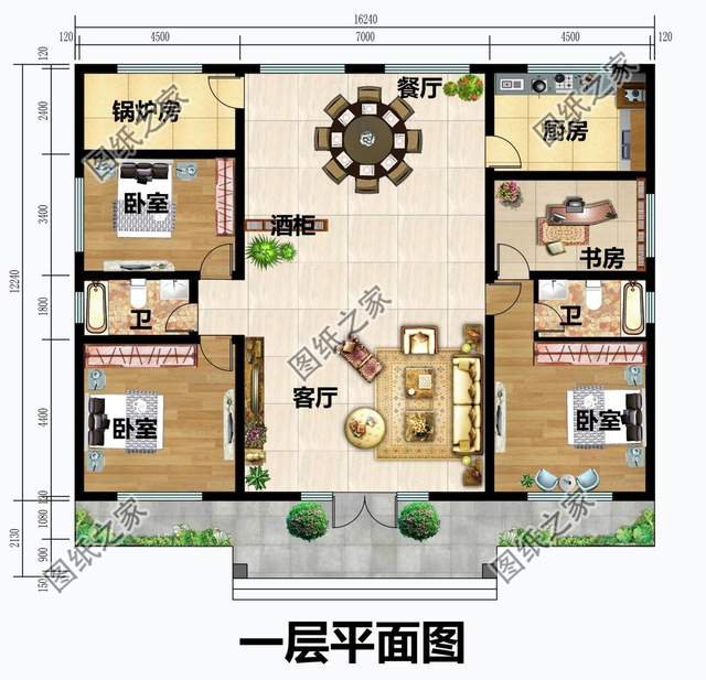 帶仿石瓷磚的一層，安全又環(huán)保，生活更舒適